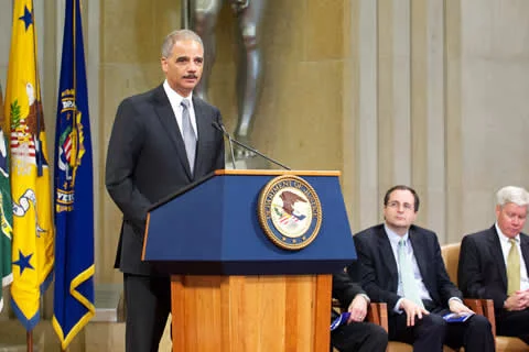 Eric Holder (fot. Deparament Sprawiedliwości)
