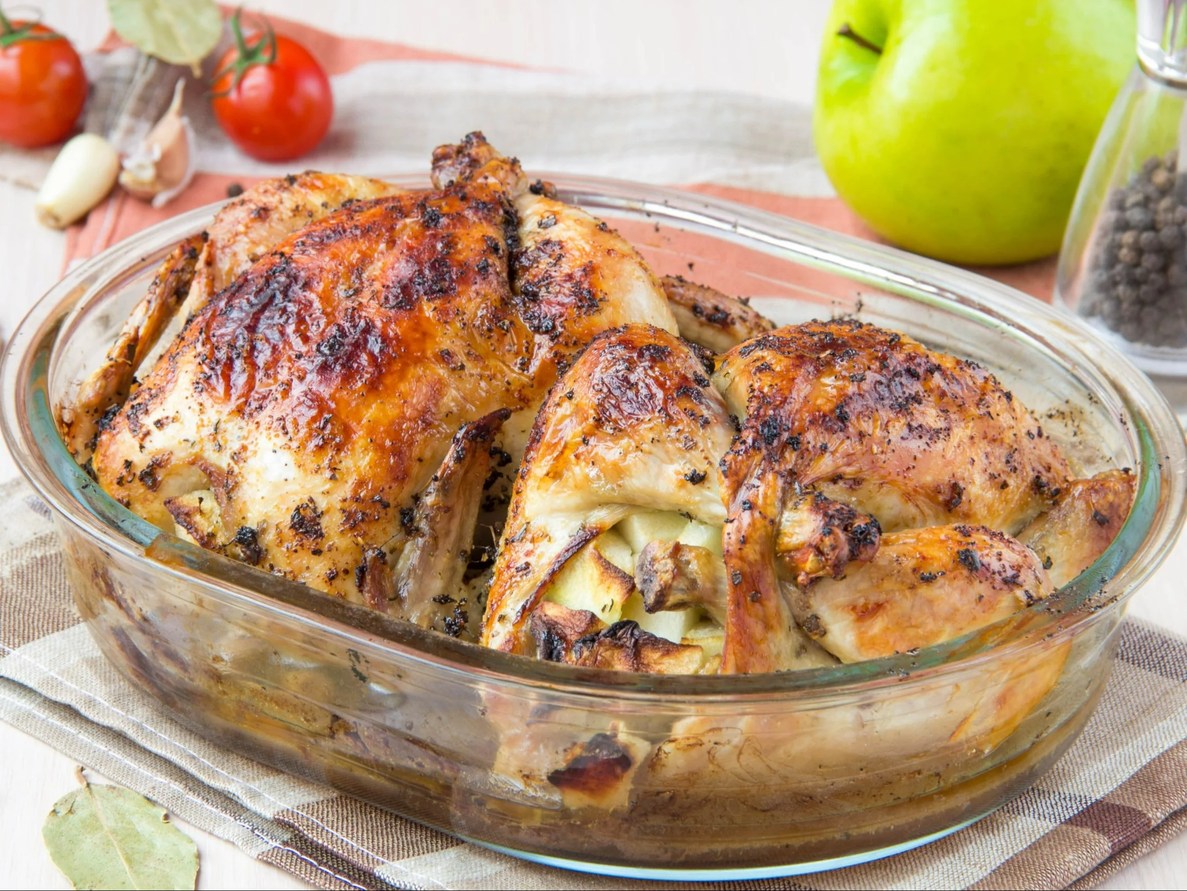 Kurczak nadziewany jabłkami