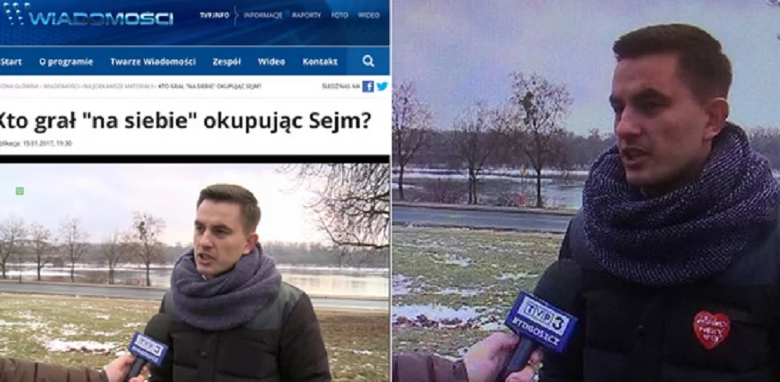 Poseł Arkadiusz Myrcha w "Wiadomościach" TVP