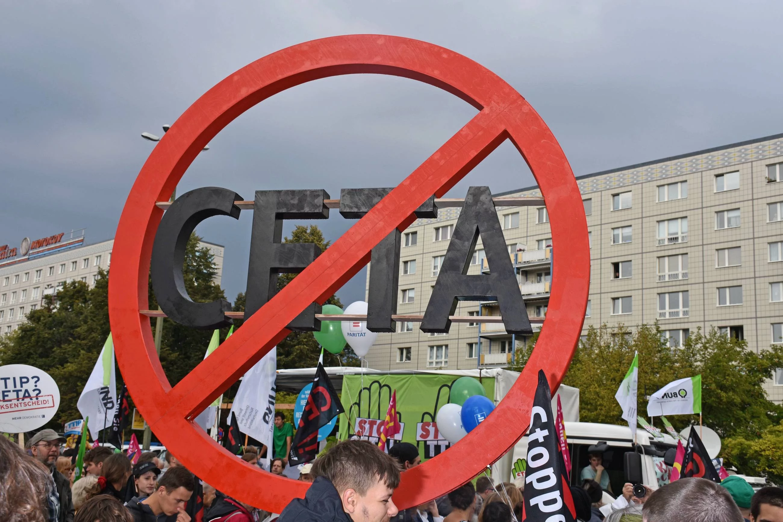 Demonstracje przeciwko CETA w Berlinie