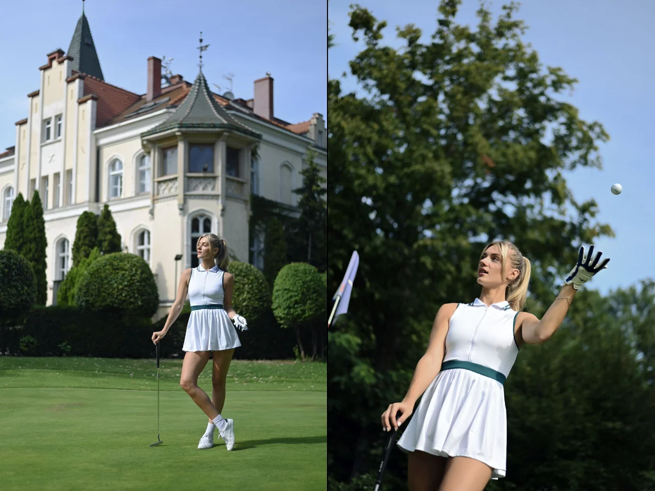 Uczestniczki 13. edycji Brunetki, Blondynki – Ladies Golf Cup podczas turnieju w Gradi Golf Club. Wydarzenie połączyło sportową rywalizację z modą, sztuką i kulinariami