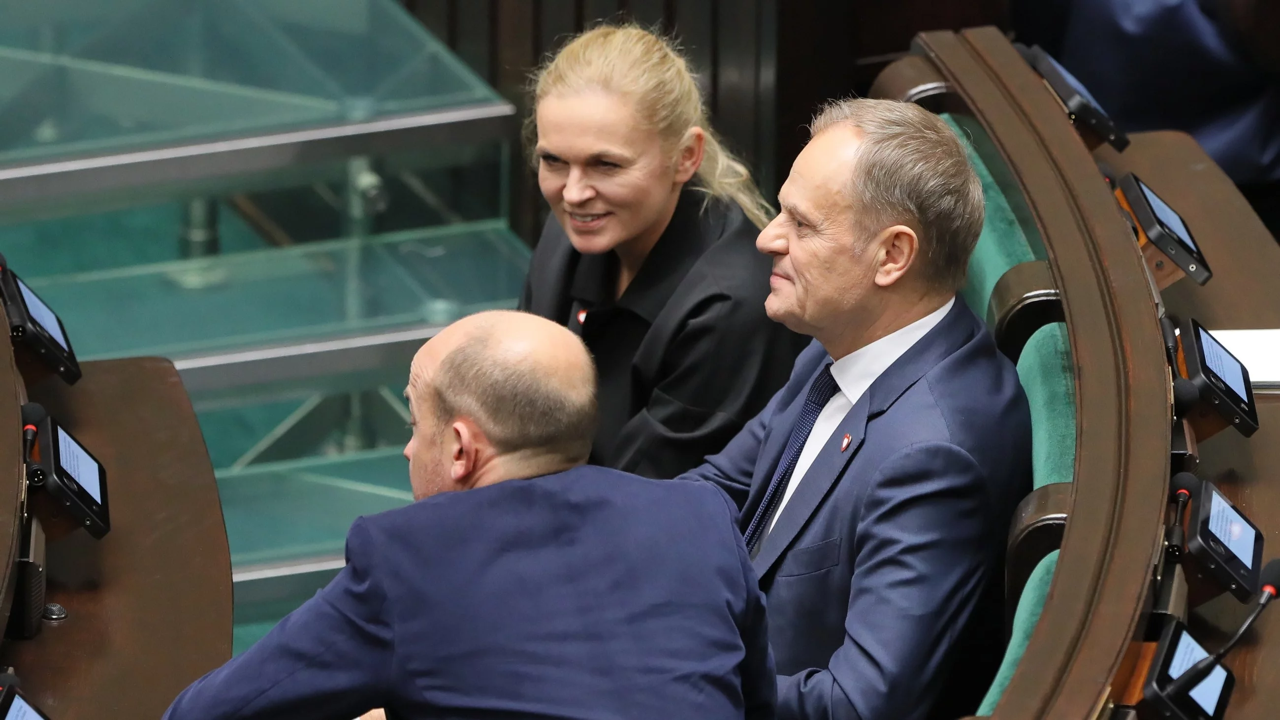 Barbara Nowacka i Donald Tusk