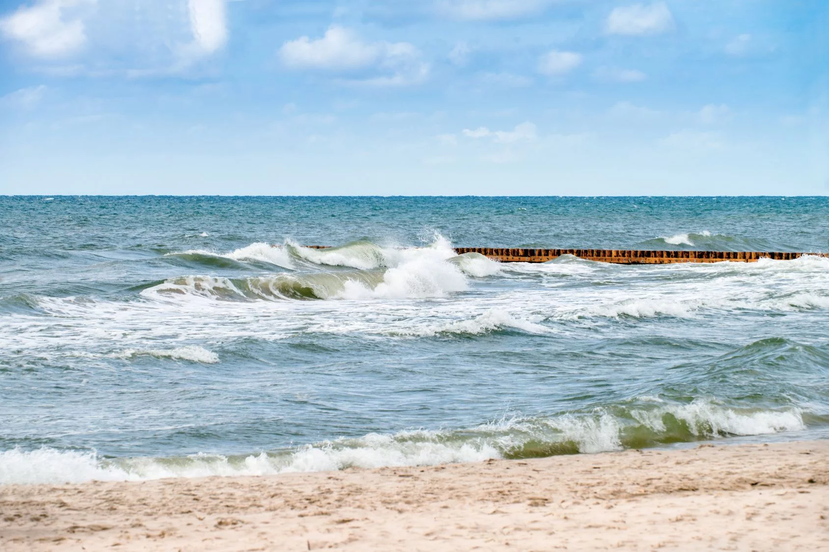 Bałtyk, plaża w Łebie