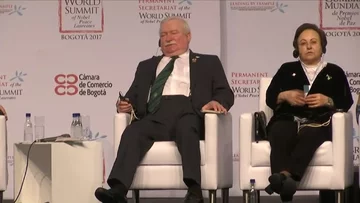 Lech Wałęsa w Kolumbii