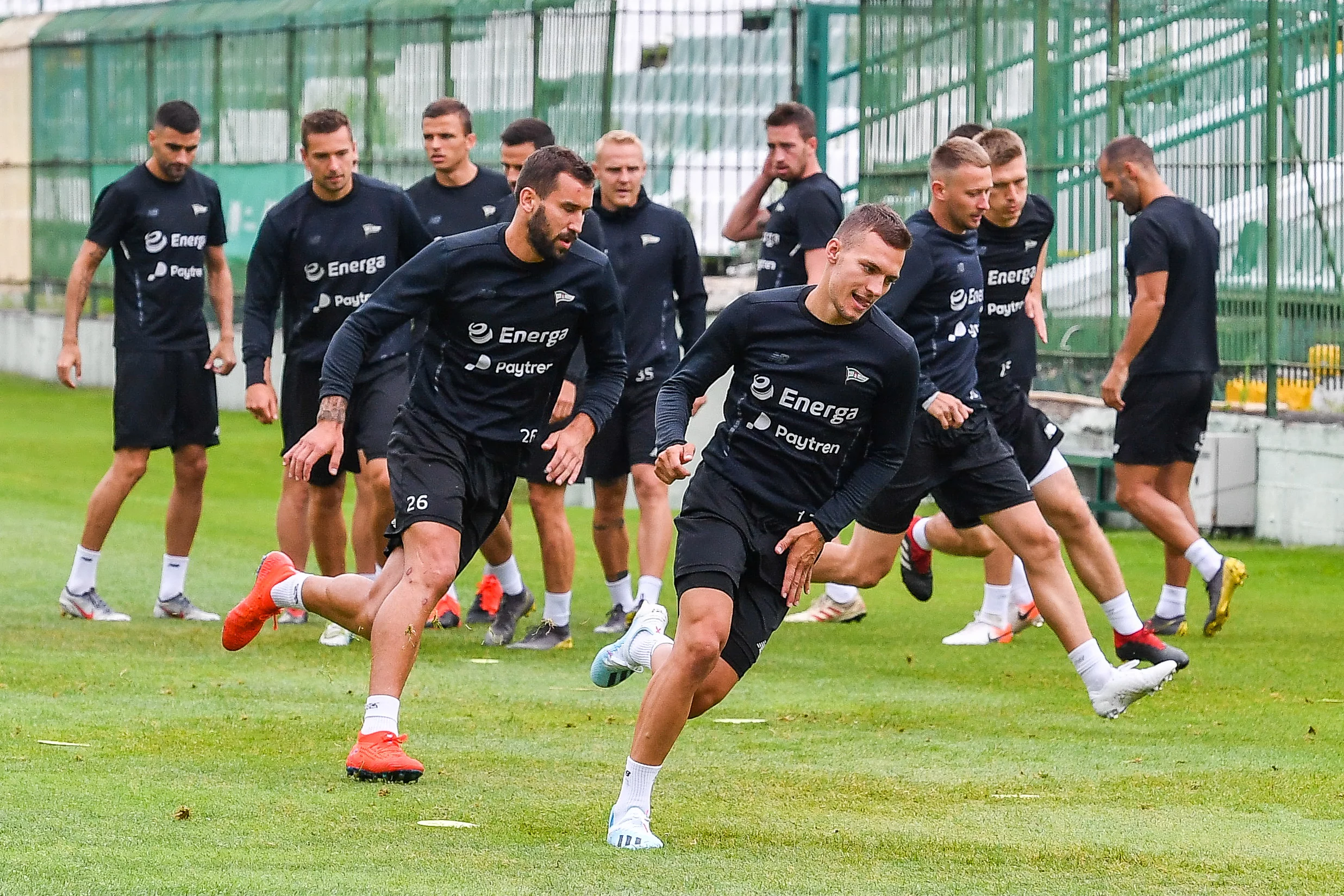 Trening przed starciem Lechii Gdańsk z Bröndby