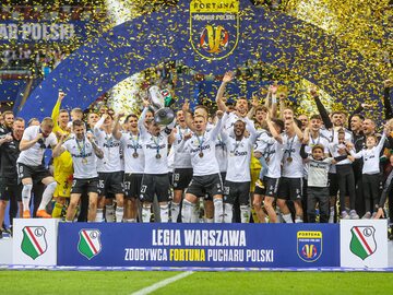 Legia Warszawa po triumfie w Pucharze Polski