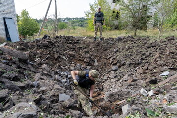 Lej po bombie w ukraińskim Dokuczajewsku