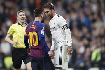 Leo Messi i Sergio Ramos w 2019 roku