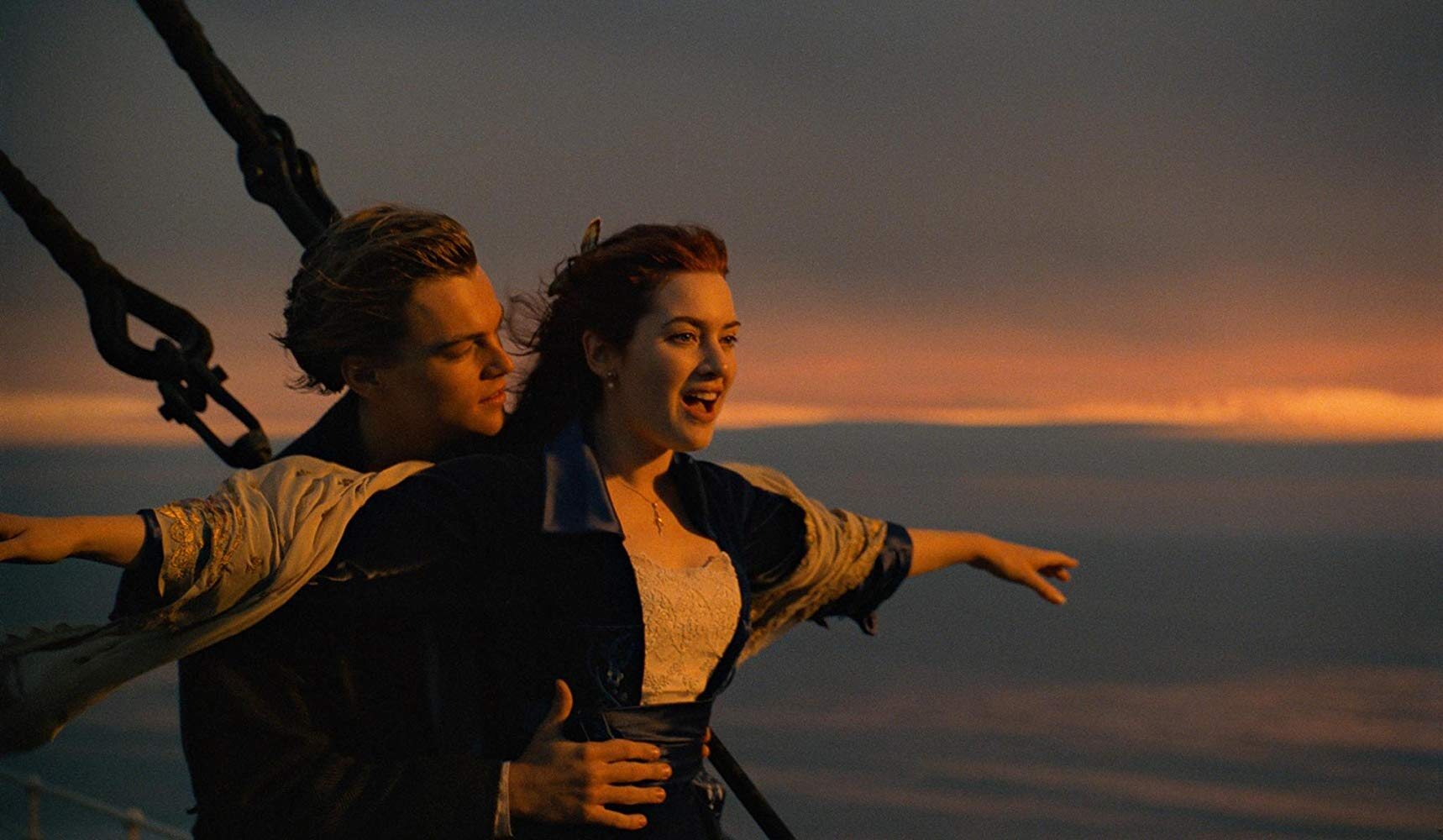 Leonardo DiCaprio i Kate Winslet w filmie „Titanic”