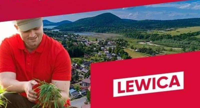 Grafika Lewicy, reklamująca konwencję