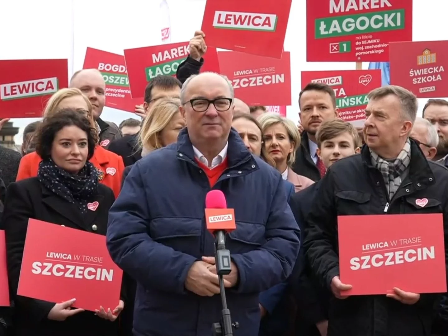 Włodzimierz Czarzasty na konferencji Lewicy w Szczecinie