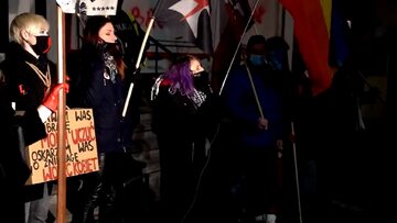Lewicowa działaczka na Strajku Kobiet wyzywa Kaję Godek