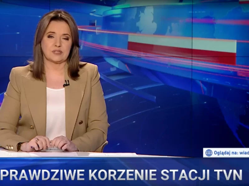 Danuta Holecka w „Wiadomościach” TVP