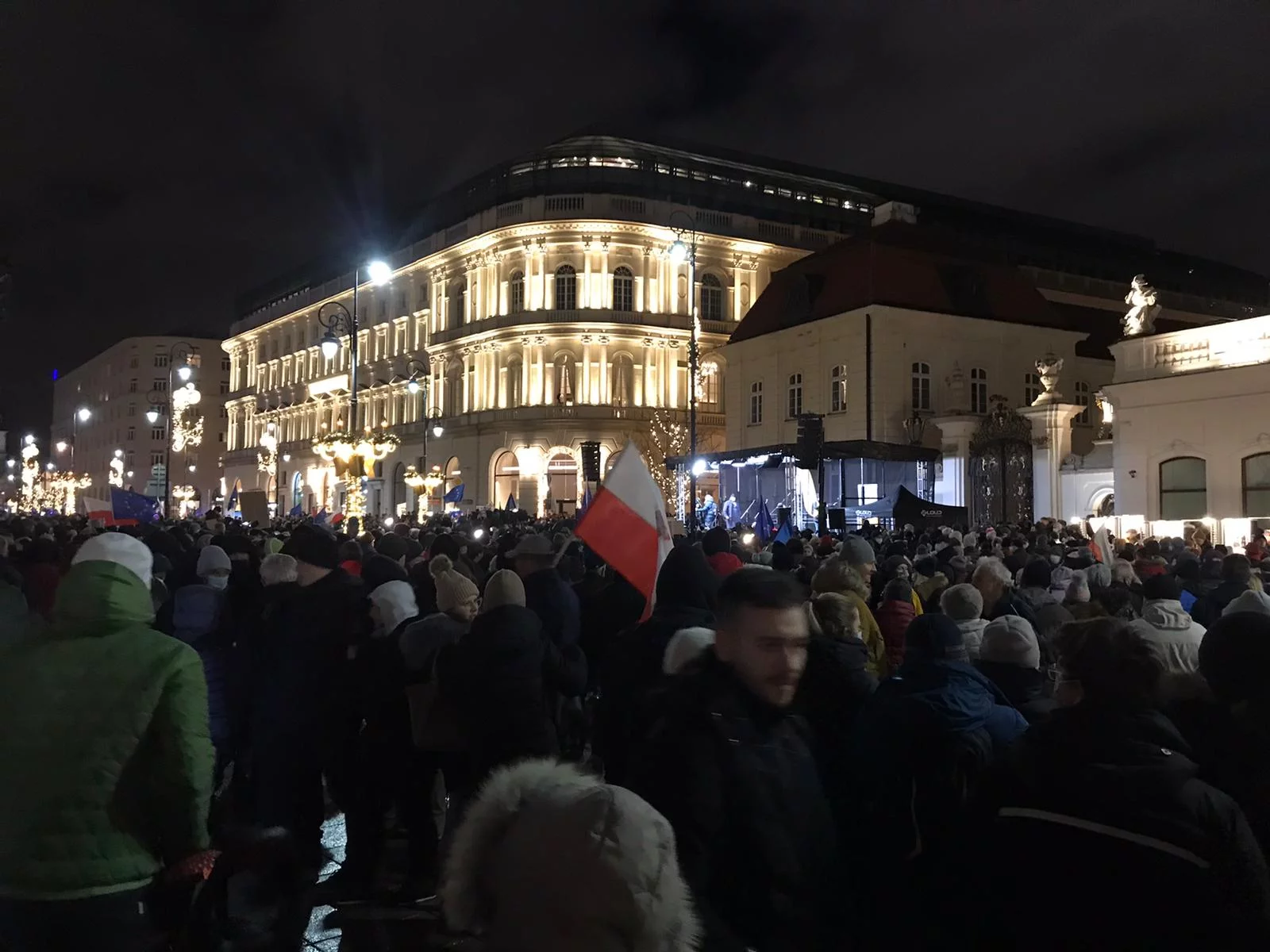 Protest w Warszawie