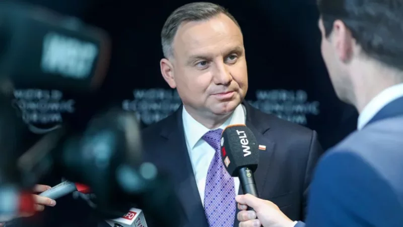 Andrzej Duda w Davos