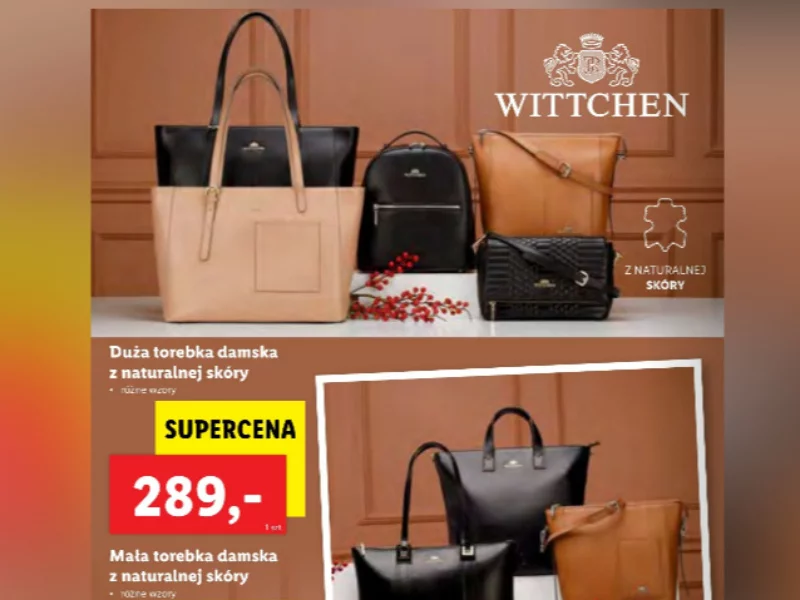 Lidl wprowadza do oferty torebki Wittchen