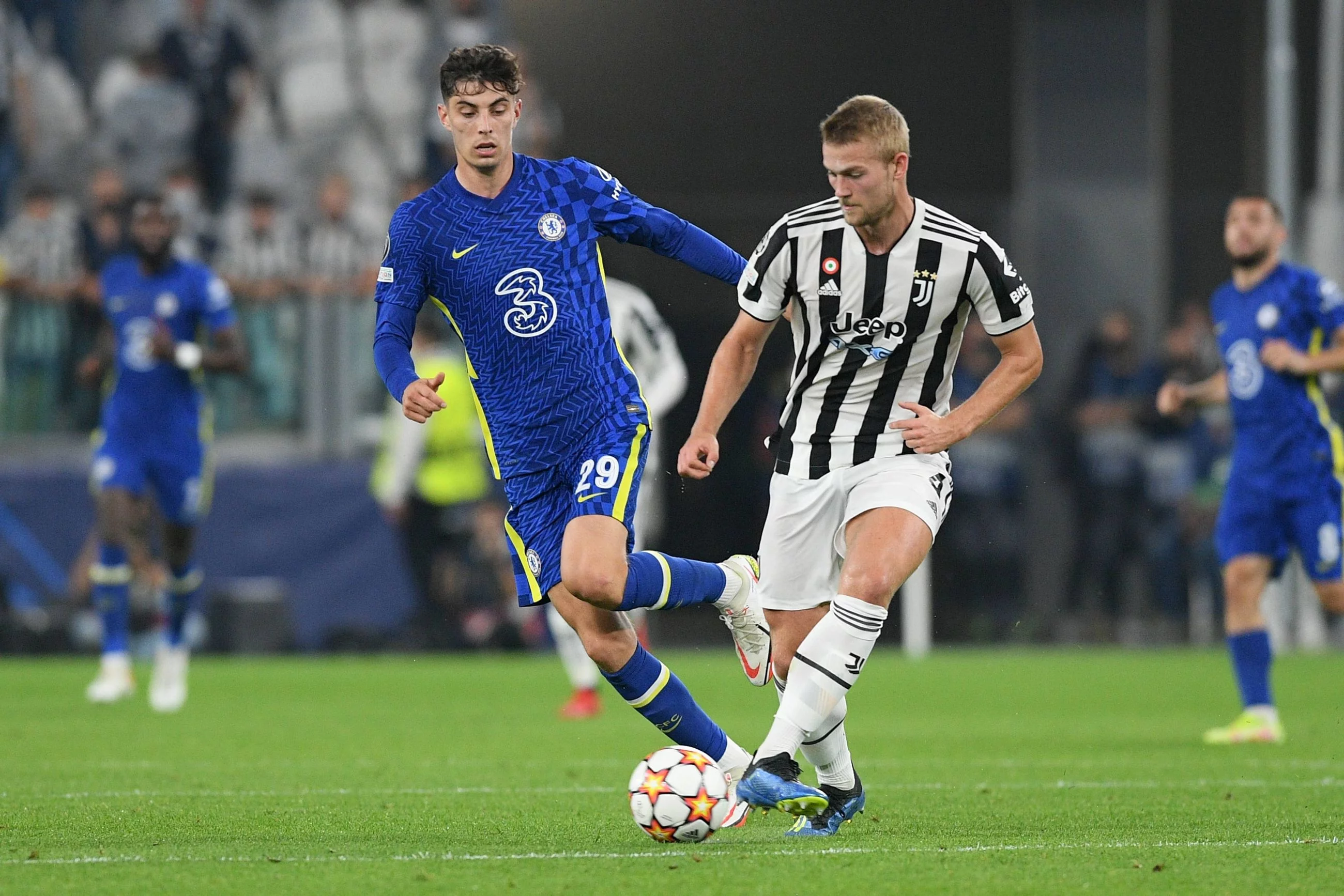 Kai Havertz i Matthiijs de Ligt