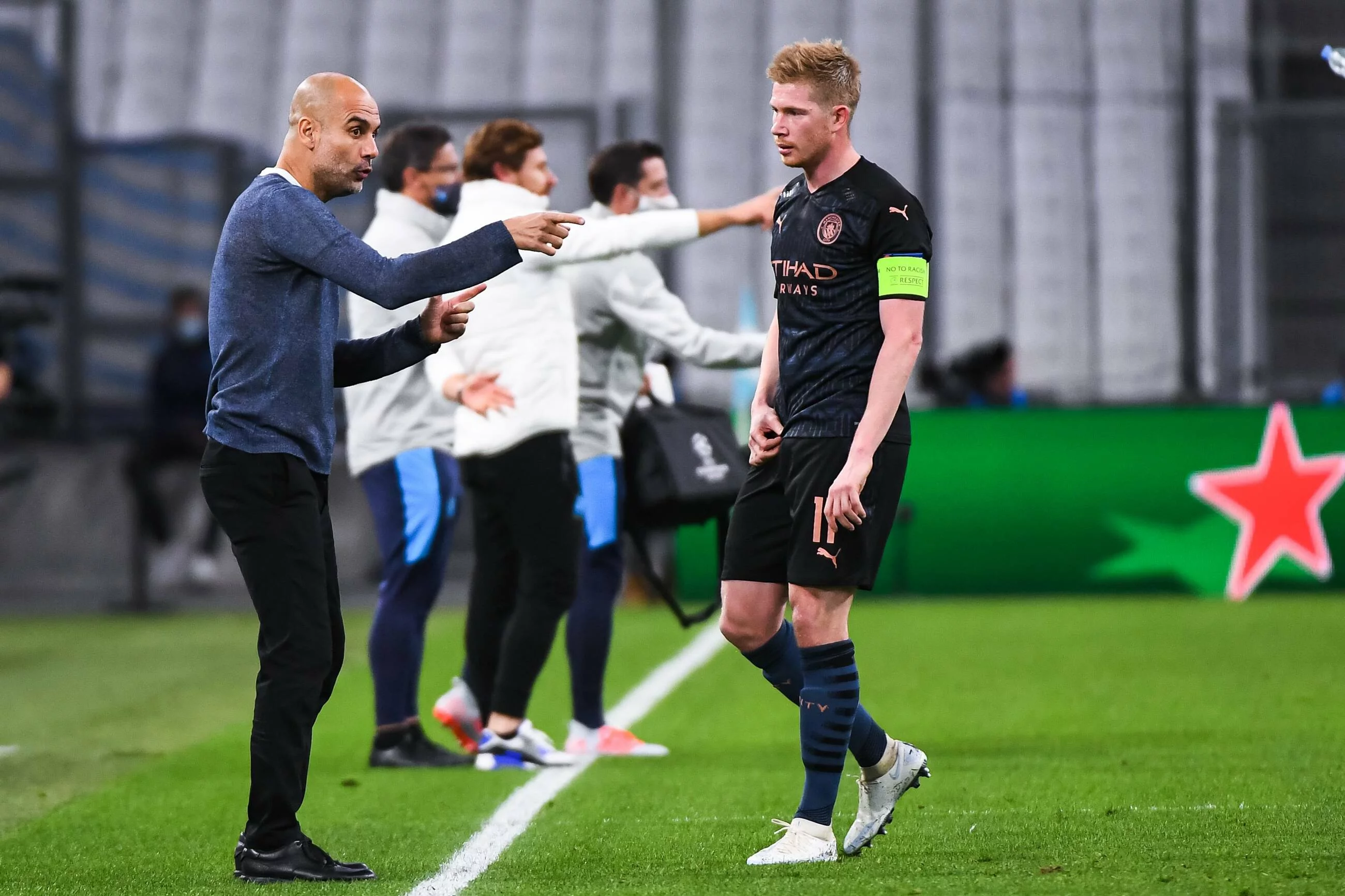 Pep Guardiola i Kevin de Bruyne