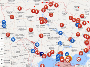Lista miast zaatakowanych na Ukrainie
