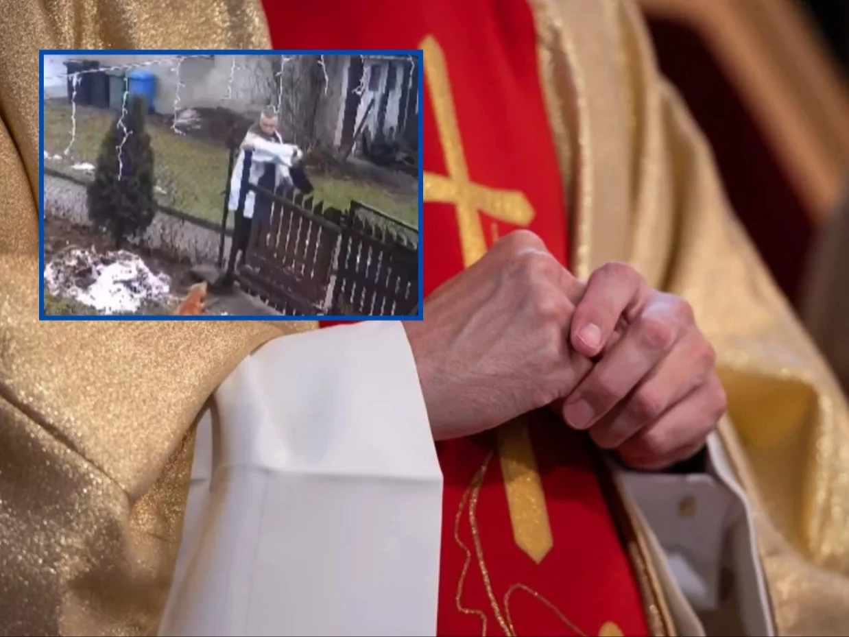 Bulwersujące zachowanie księdza