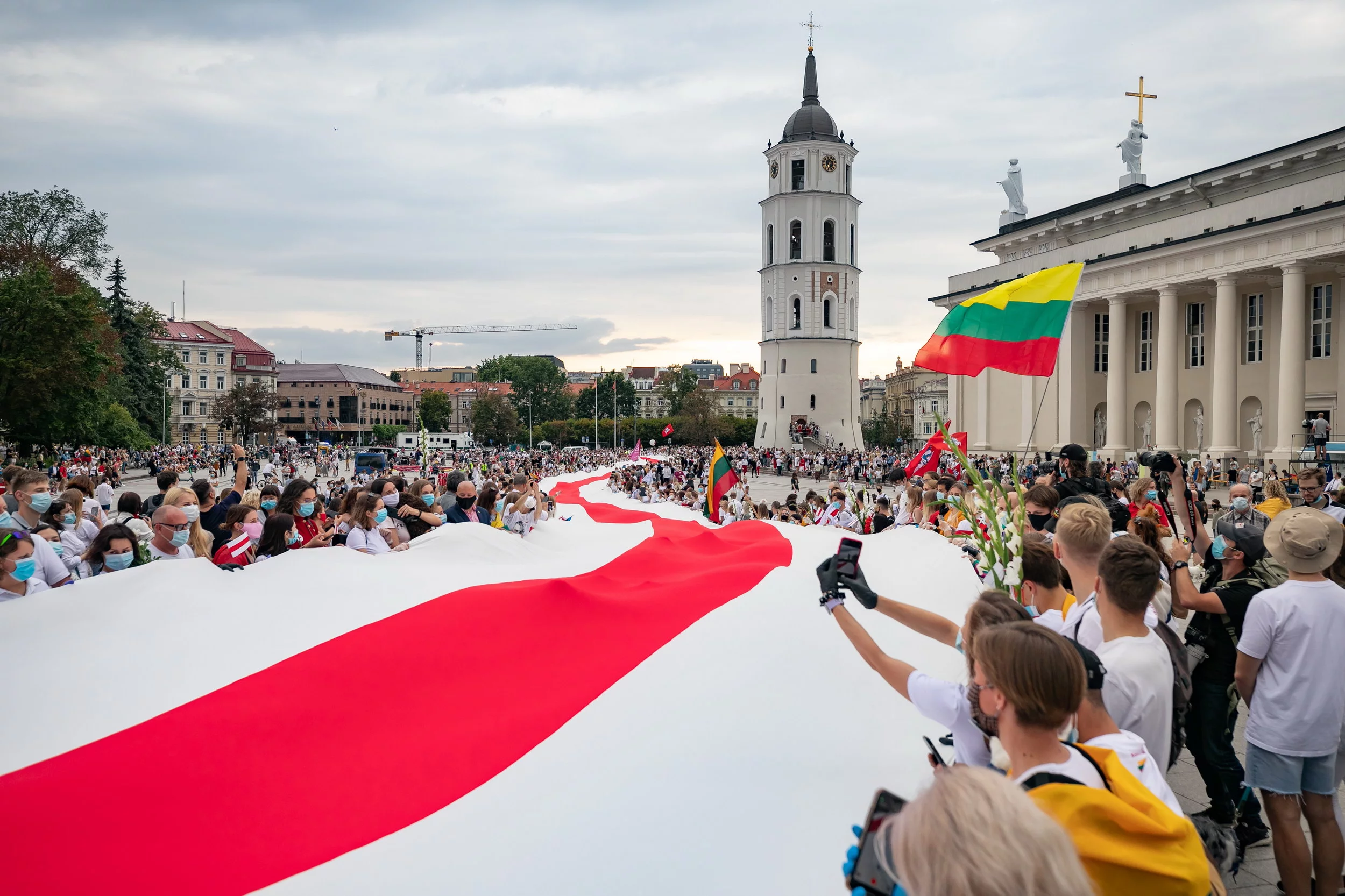 Łańcuch Wolności z Wilna do białoruskiej granicy