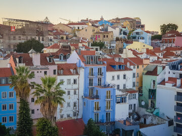 Lizbona, widok z hotelu Mundial