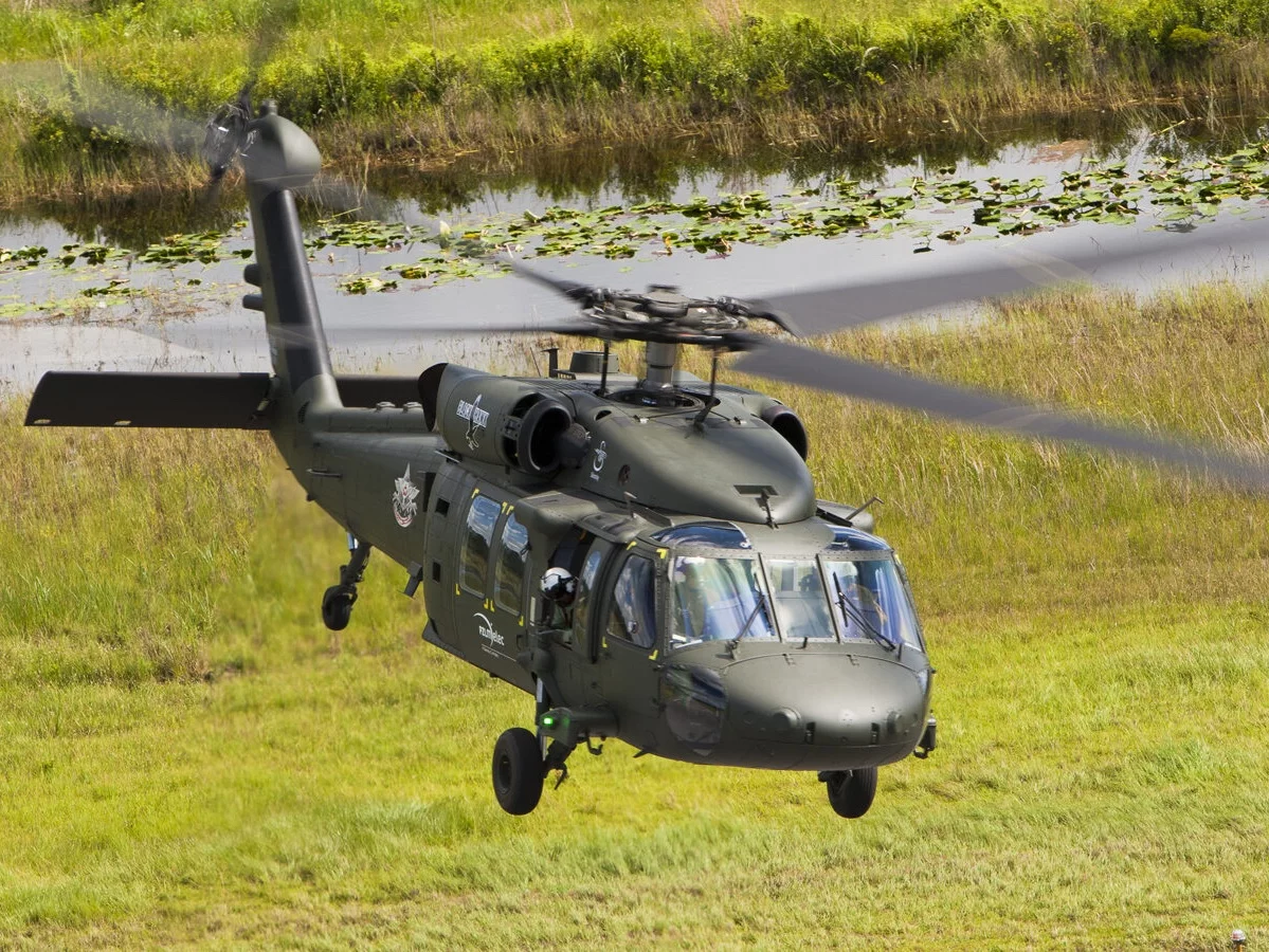 Śmigłowiec Black Hawk wyprodukowany w Mielcu