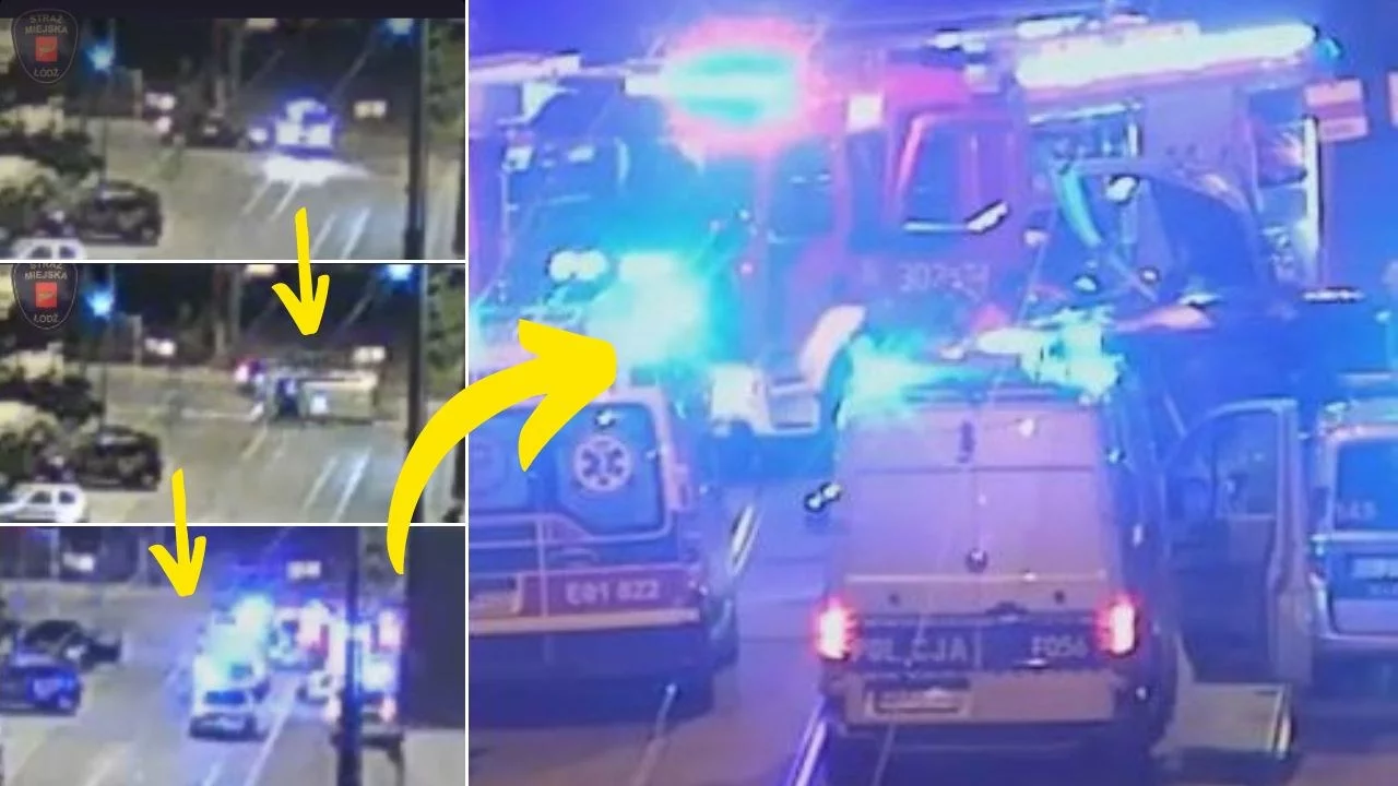 Łódź. Wypadek z udziałem radiowozu Straży Miejskiej. Sprawcą pijany kierowca Golfa