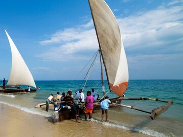 Łodzie na Zanzibarze