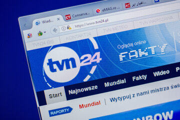 Logo TVN24, zdjęcie ilustracyjne