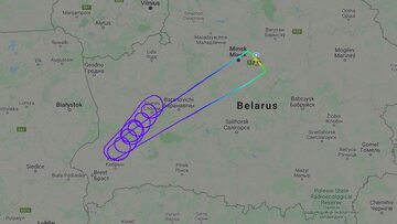 Lot jednej z maszyn Belavii 26 maja 2021 roku