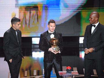Luis Suarez, Lionel Messi, Didier Drogba