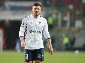Lukas Podolski w barwach Górnika Zabrze