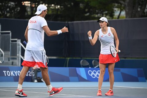 Tokio 2020. Tenis. Z kim i kiedy Iga Świątek oraz Łukasz Kubot zagrają w ćwierćfinale miksta ...