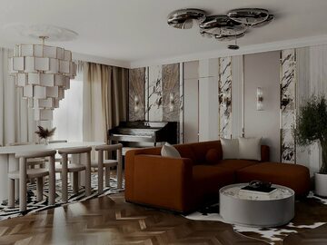 Luksusowe wnętrze w klasycznym stylu, projekt Interiorsy