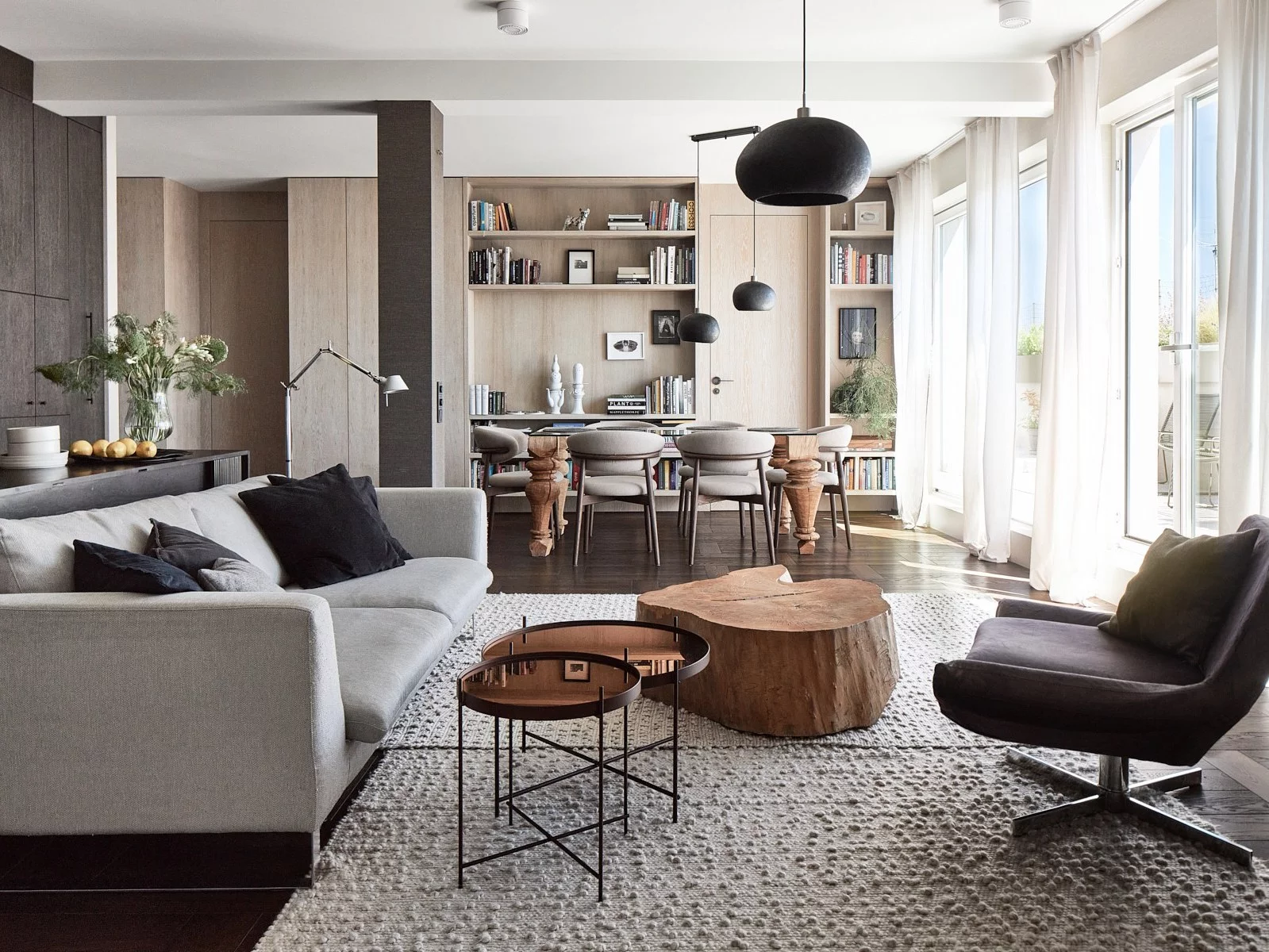 Apartament z tarasem na dachu, projekt Joanna Kuczyńska