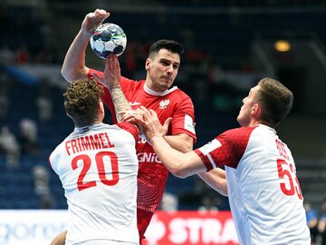 Maciej Zarzycki w meczu Polska – Austria