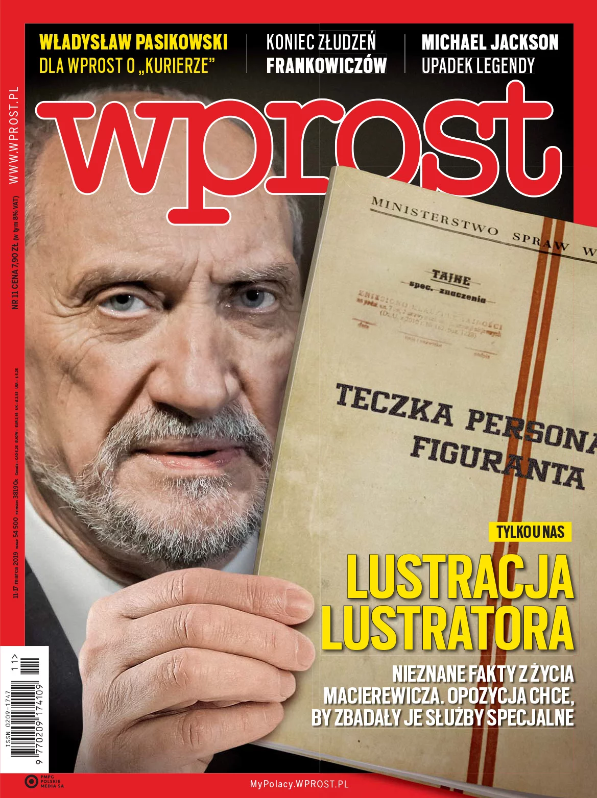 Okładka 11/2019 (1877) WPROST