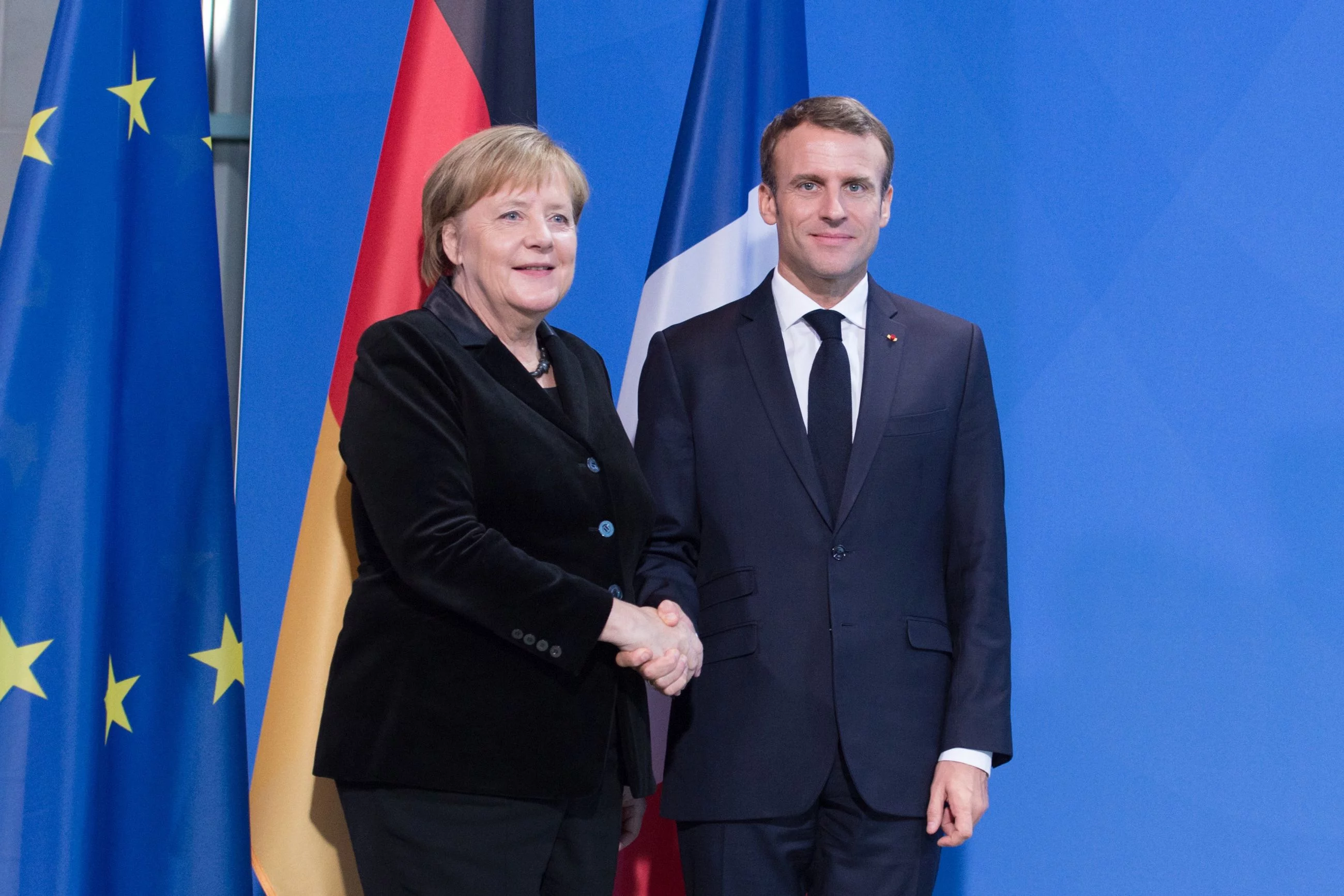 Angela Merkel i Emmanuel Macron