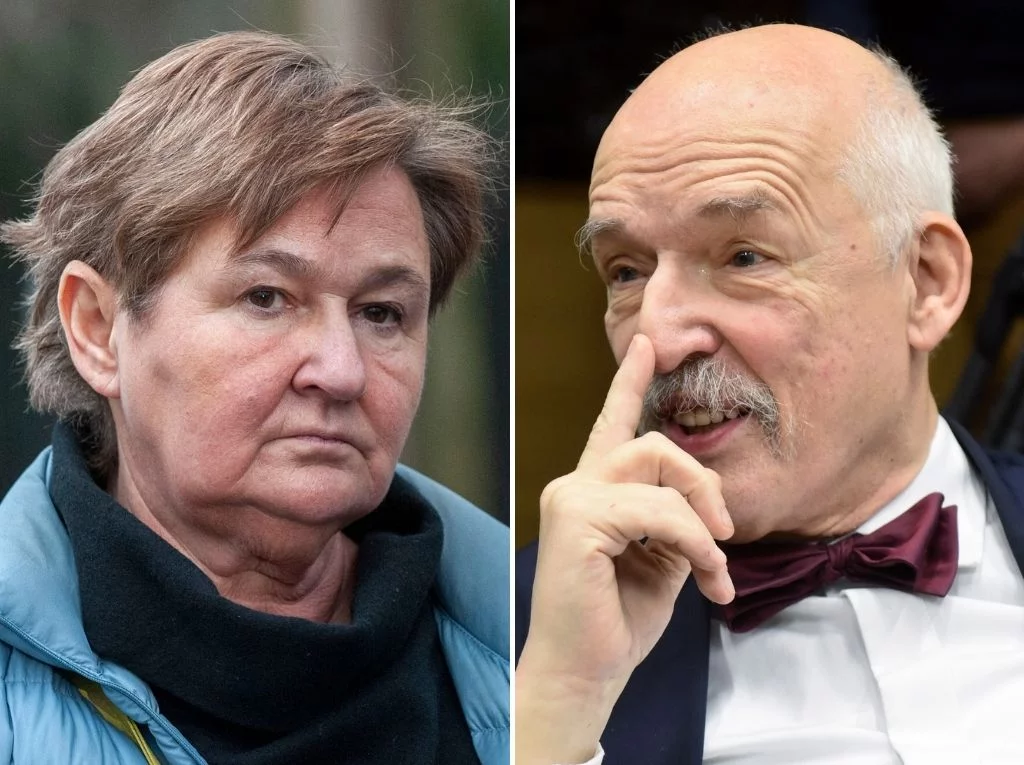 Magdalena Środa i Janusz Korwin-Mikke