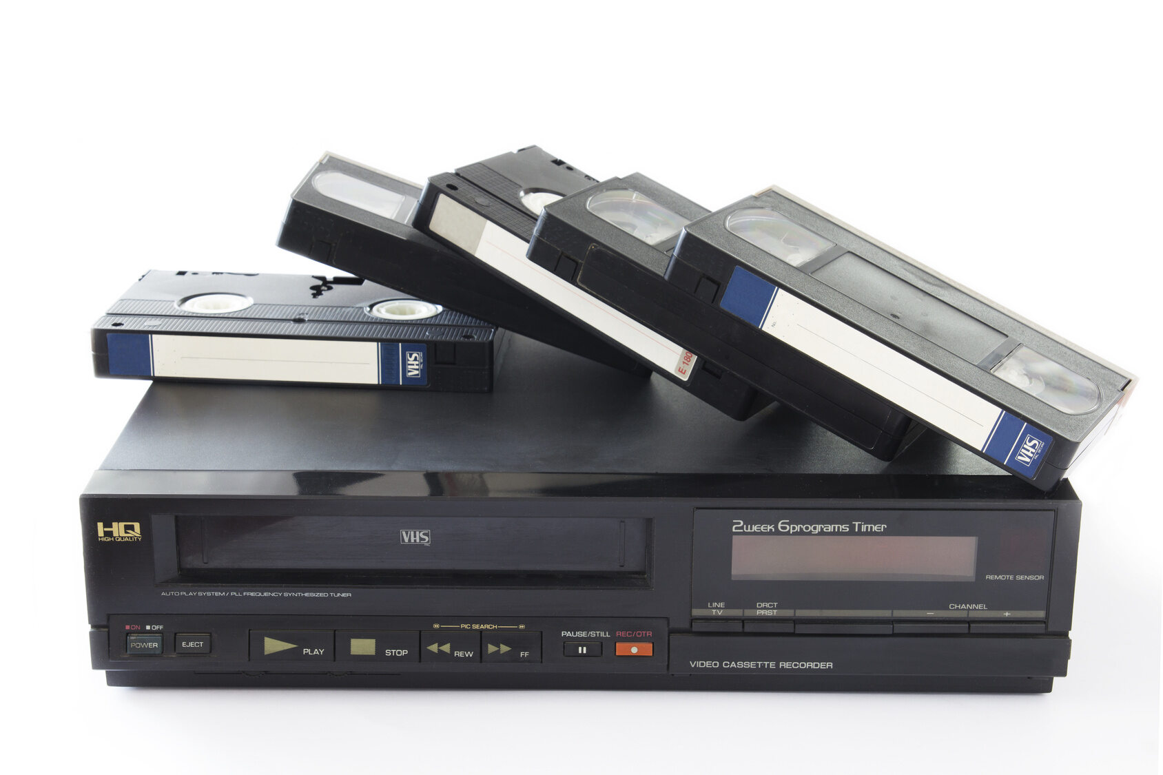 Magnetowid z kasetami VHS