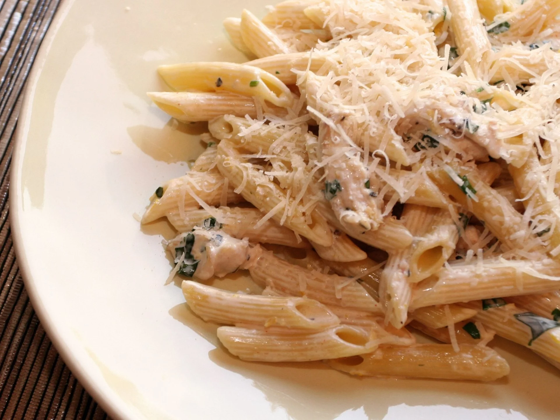 Makaron z kurczakiem