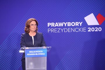 Małgorzata Kidawa-Błońska podczas debaty