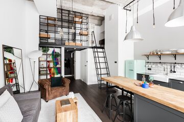 Mały loft z Krakowie, proj. Magdalena Załoga