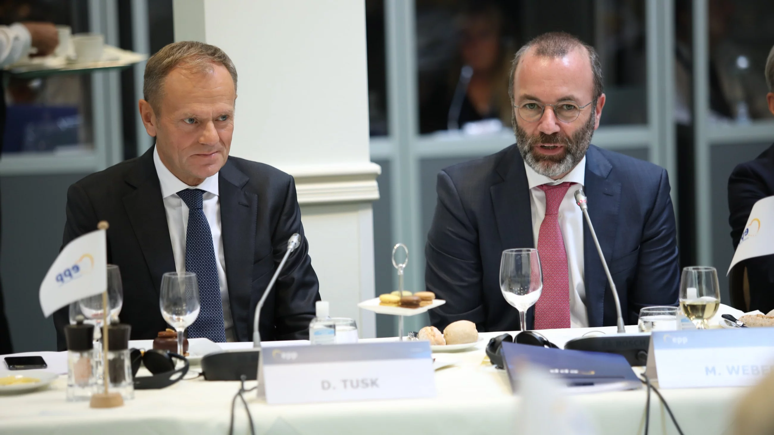 Donald Tusk i Manfred Weber