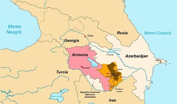 Mapa: trudna sytuacja polityczna Kaukazu