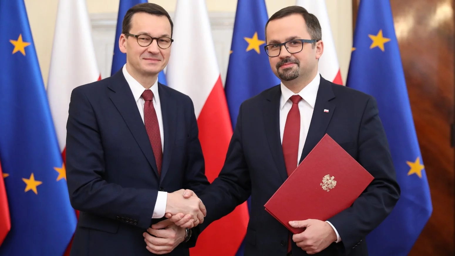 Mateusz Morawiecki i Marcin Horała