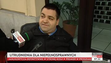 Marcin Szewczak w materiale TVP w 2013 roku