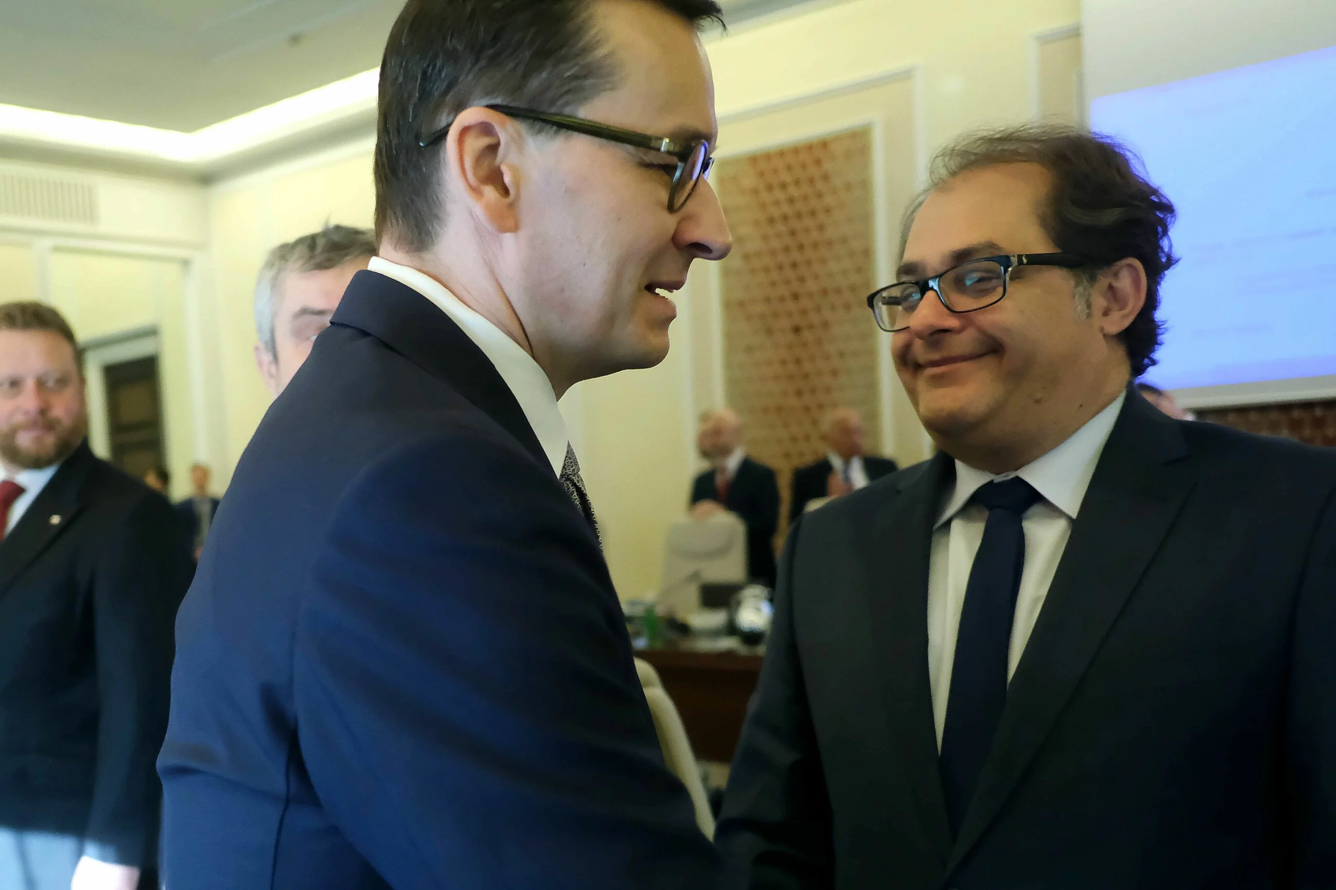 Marek Gróbarczyk i premier Mateusz Morawiecki