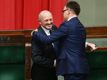 Marek Sawicki i Szymon Hołownia